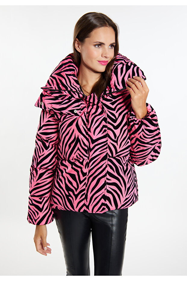 Steppjacke mit Zebra-Print - 3