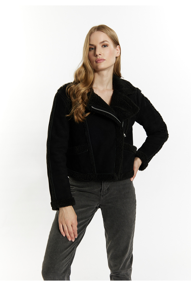 Bikerjacke aus Leder - 3