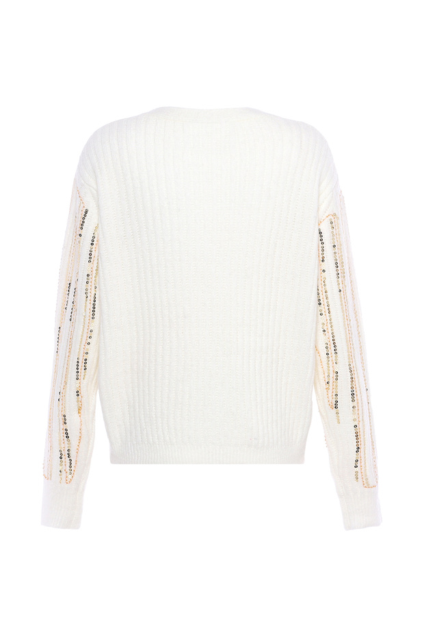 Strickjacke mit Pailletten - 2