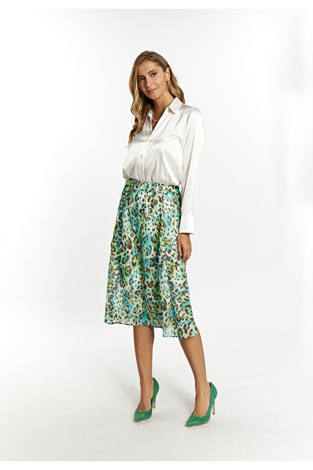 Rock mit Leoprint - 1