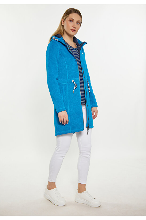 Strickfleecemantel - 1