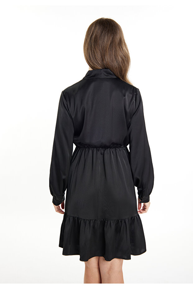 Midikleid mit Volant - 4