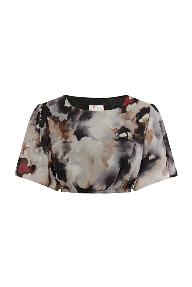 Bluse mit Batikmuster - 2