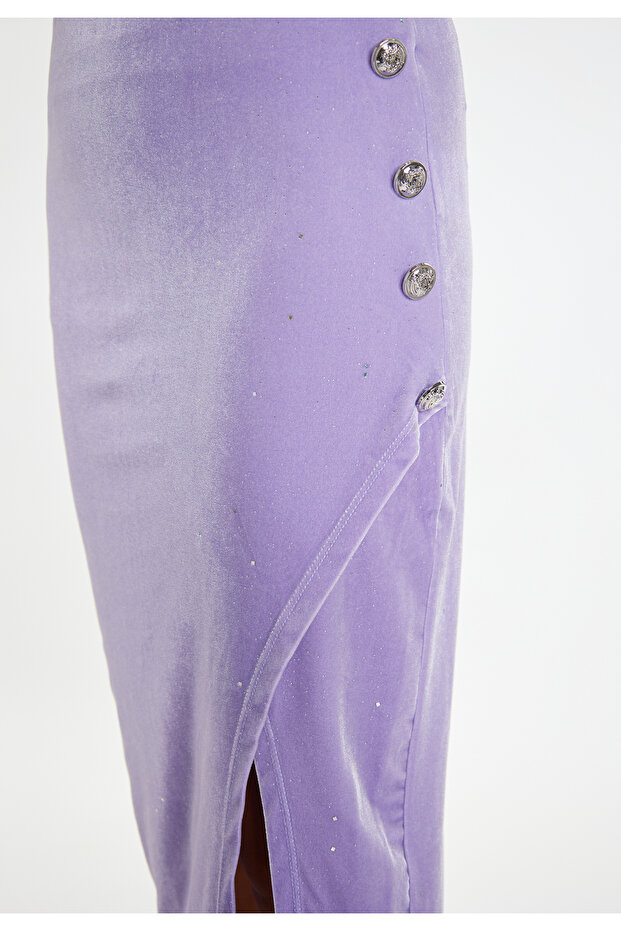 Samtrock mit Glitzer - 5