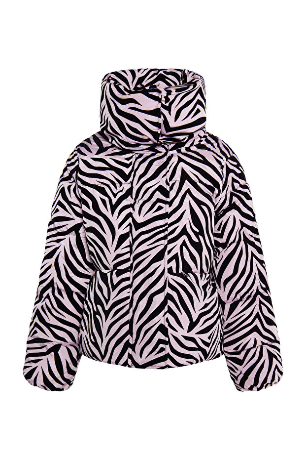 Steppjacke mit Zebra-Print - 2