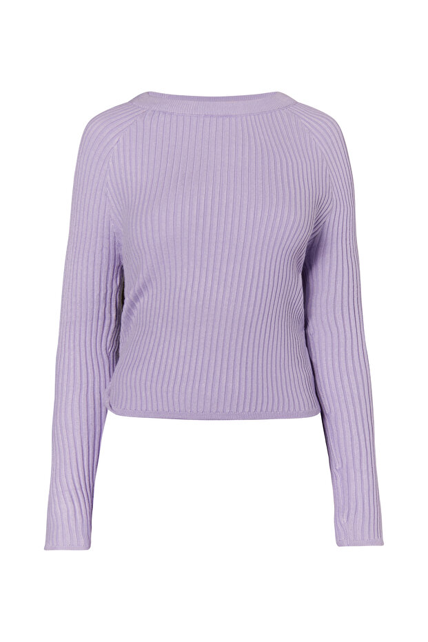 Rückenfreier Pullover - 2