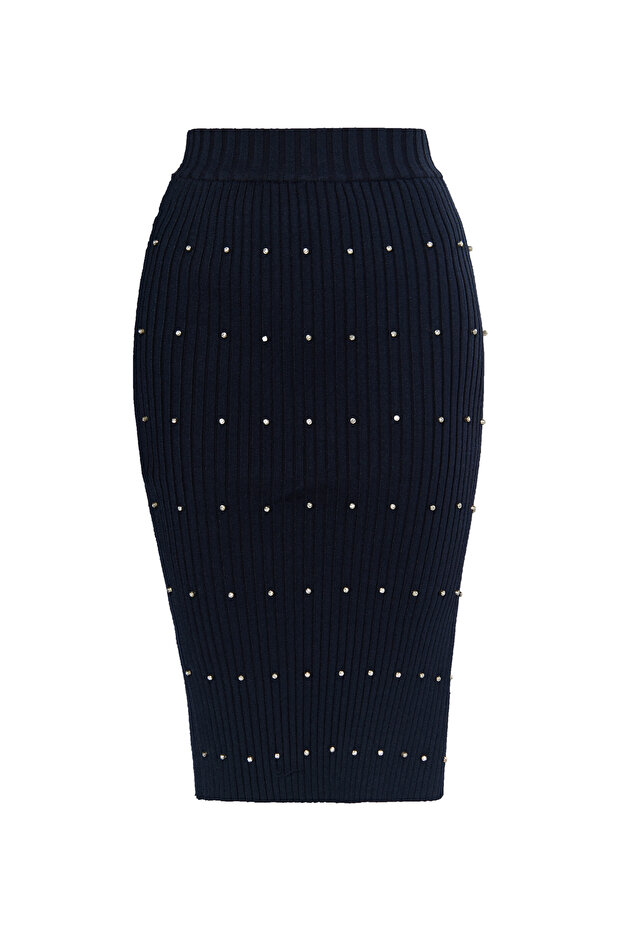 Strickrock mit Strass-Steinen - 2