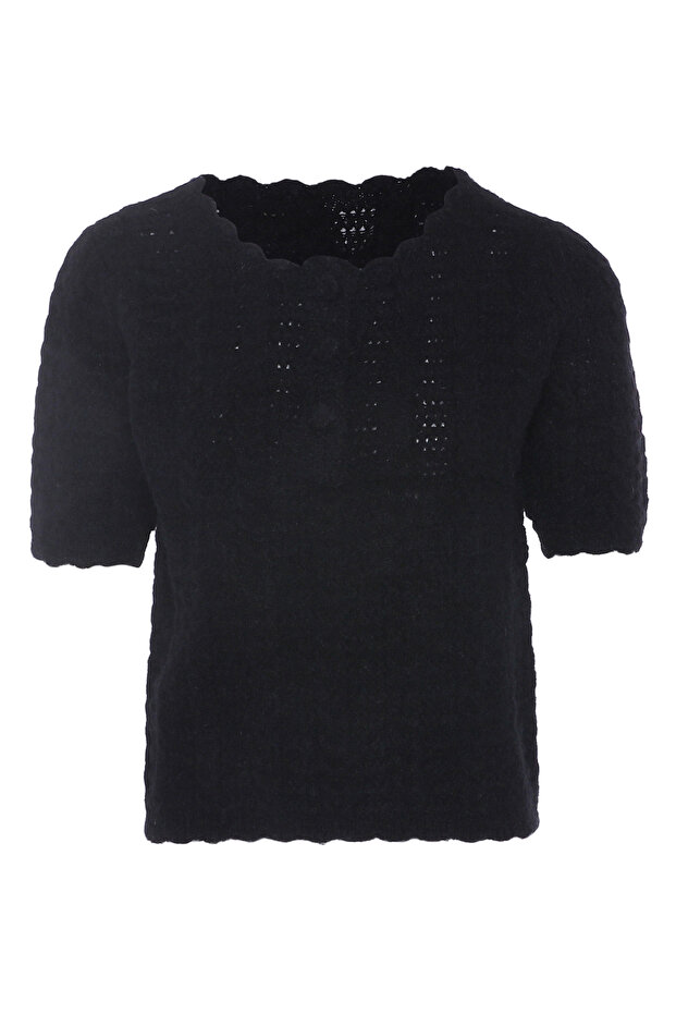 Kurzarm Pullover - 1