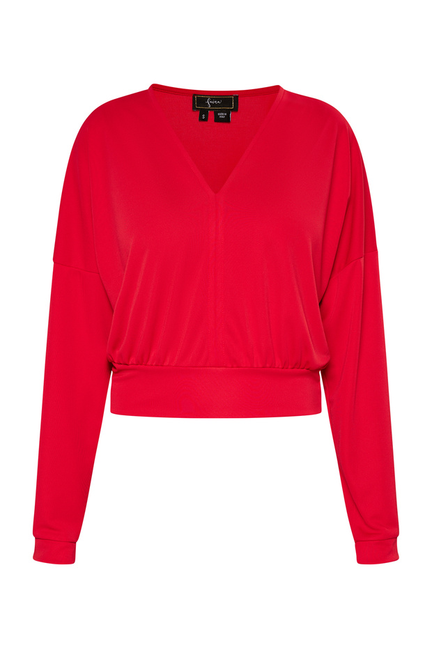 Cropped Langarm-Shirt - 1