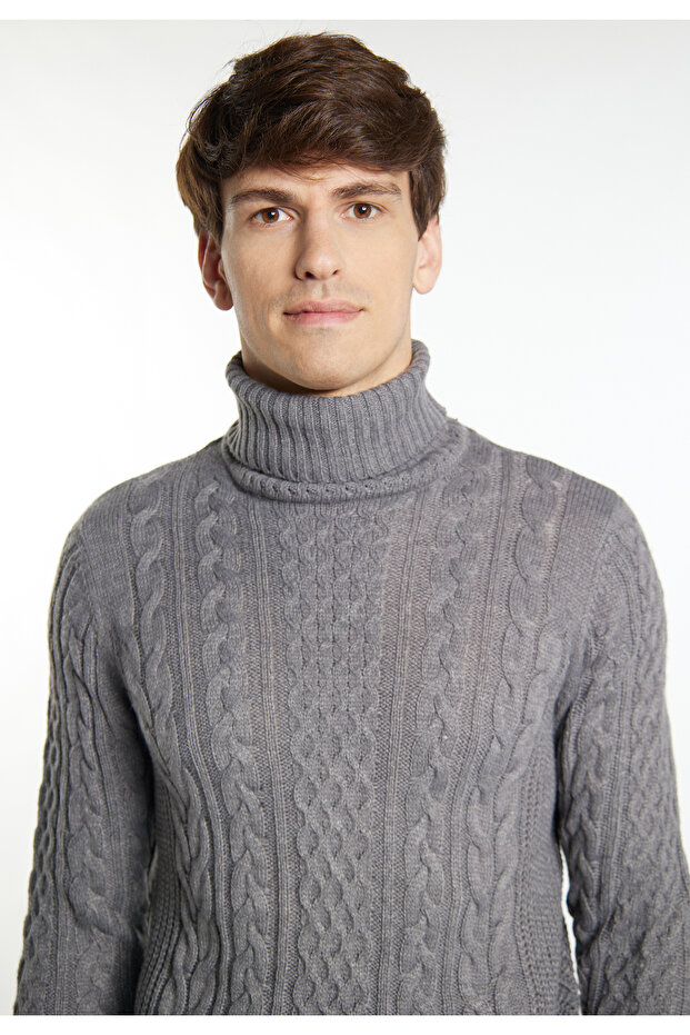 Pullover mit Zopfstrick - 5