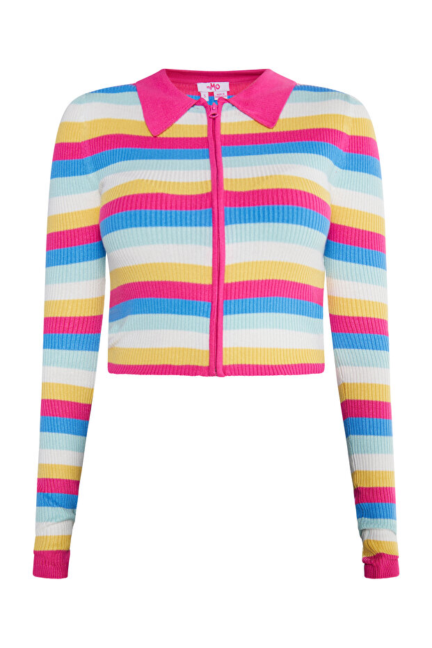 Cropped Strickjacke - 2