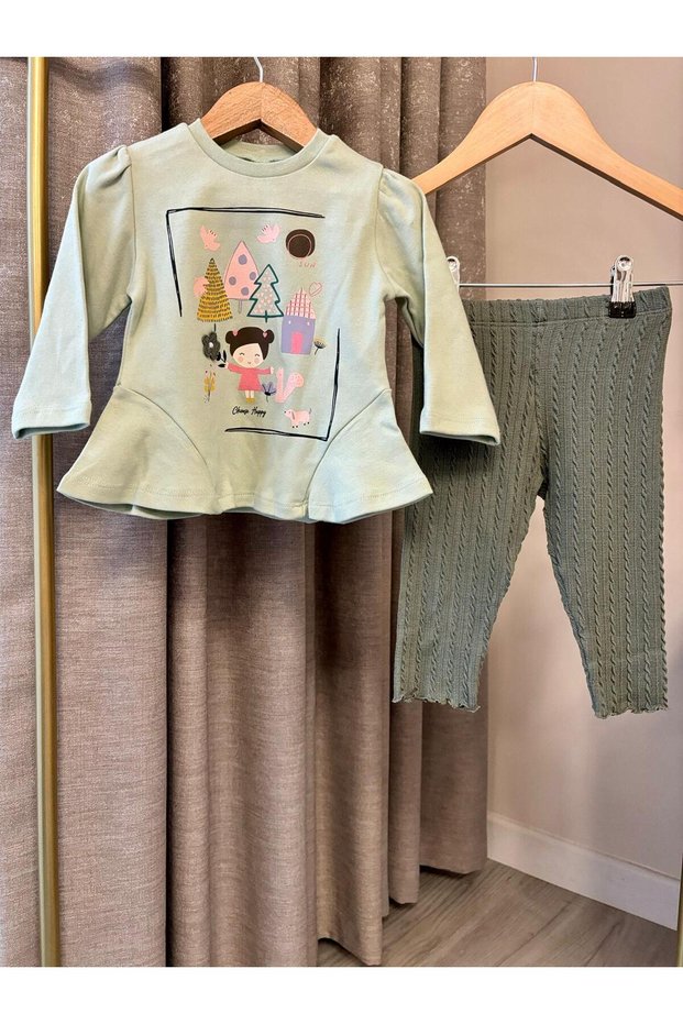 Girl's Sweatshirt Tights Suit