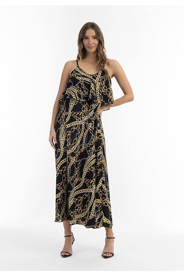 Maxikleid mit Allover-Print - 1