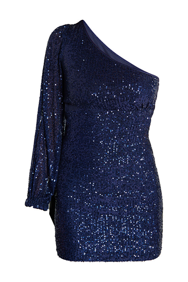 Un umăr-minikleid - 2