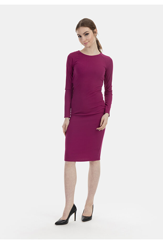 Langarmkleid midi - 1