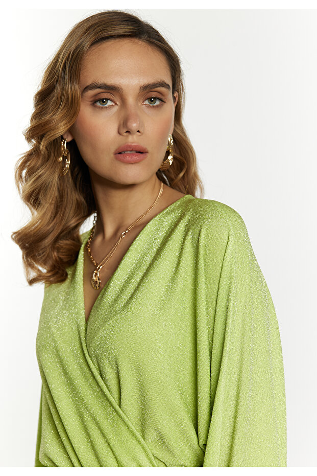 Abendkleid mit Glanzgarn - 4