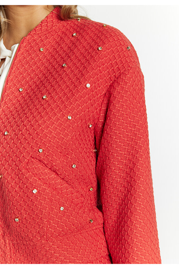 Boucé Jacke mit Strass-Steinen - 5