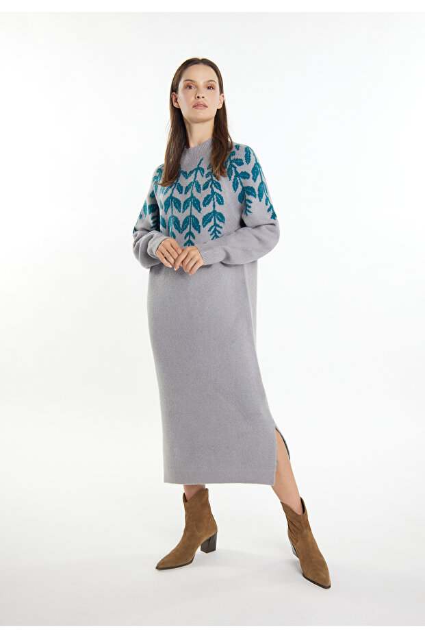 Maxi Strickkleid - 1