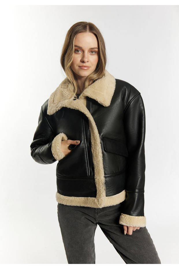 Lederjacke aus Shearling - 3
