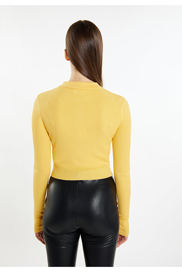Cropped Strickjacke - 4