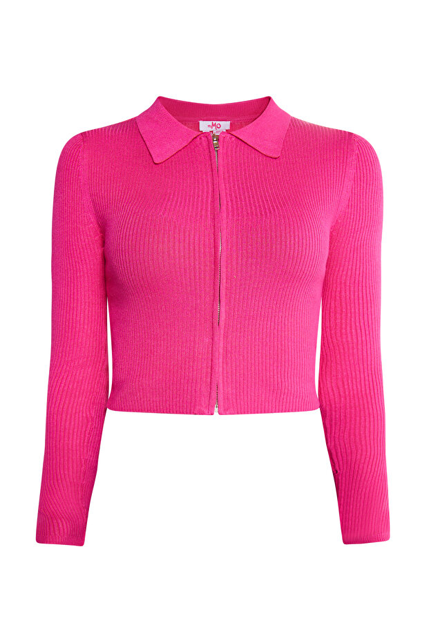 Cropped Strickjacke - 2