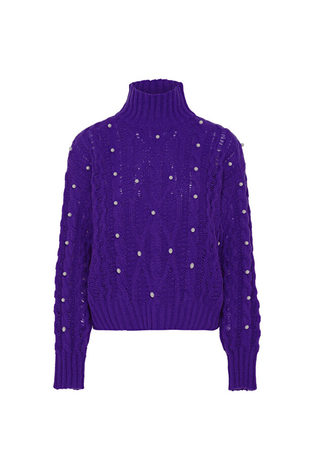 Pullover mit Perlen - 1