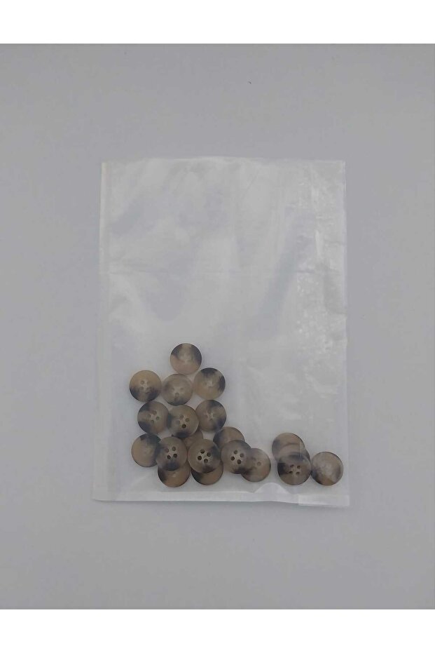 1.5 cm Diameter Marble Patterned Bone Button 20 Pieces. - 7