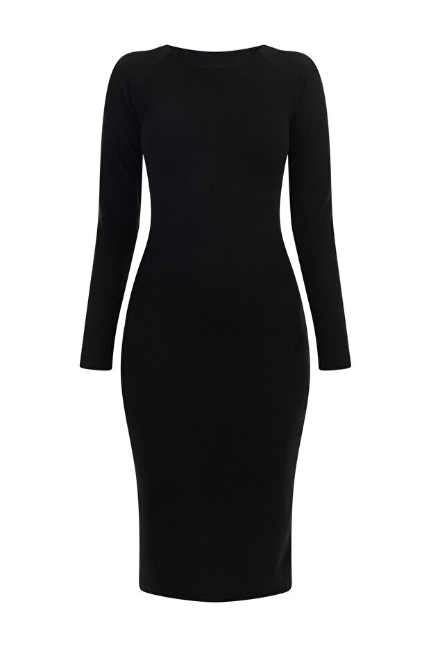 Langarmkleid midi - 2