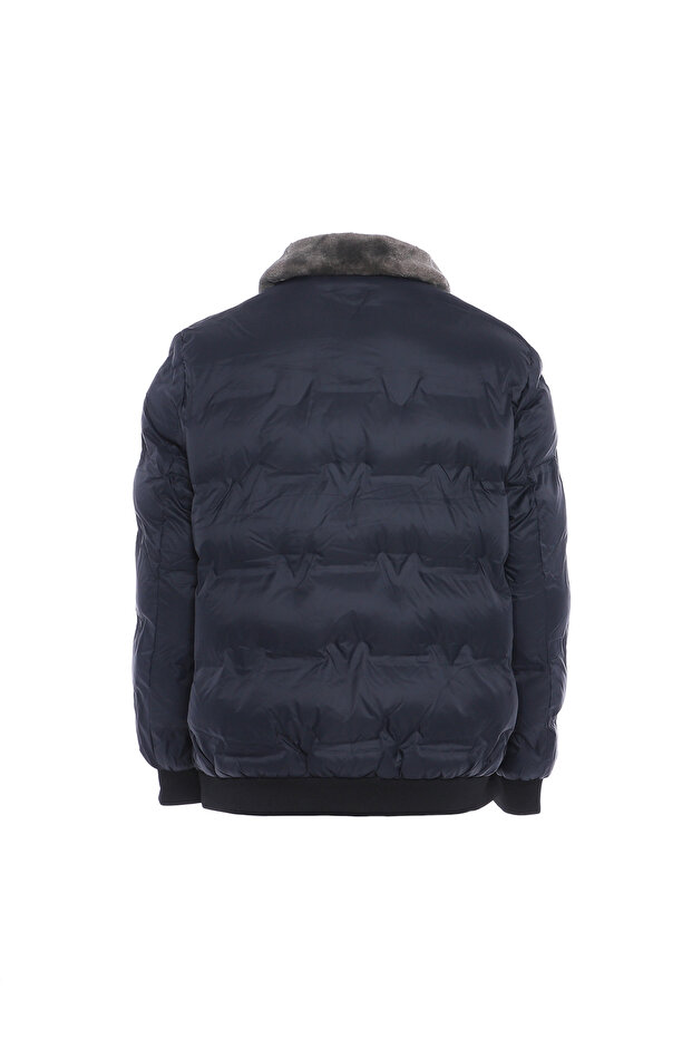 Steppjacke mit Kunstfellkragen - 2