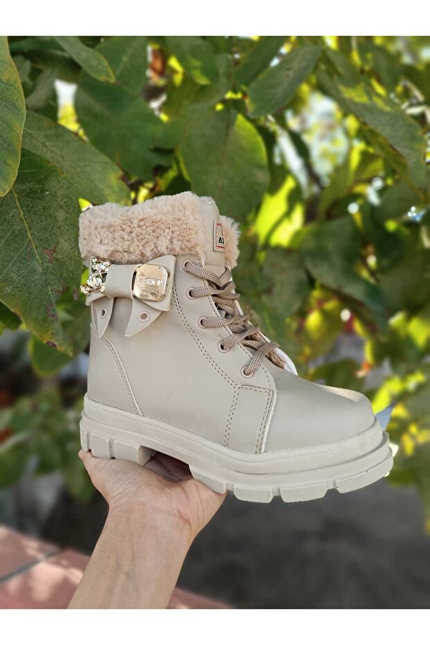 Çocuk Cilt Kaymaz Taban Hafif Bot Bağcık ve Fermuarlı - 2