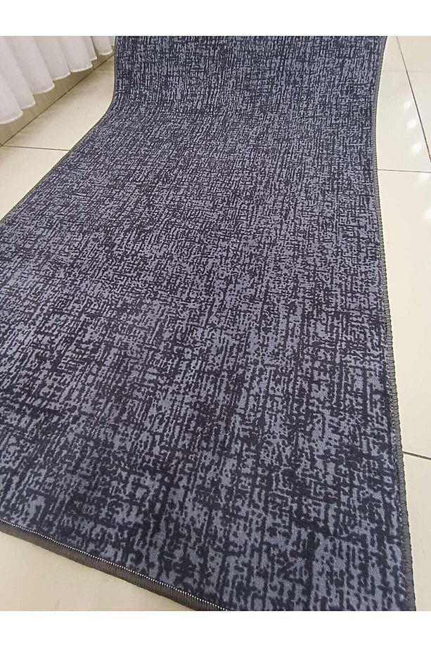 Yıkanabilir Kaymaz Tabanlı Briella Kesme Rulo Halı Yolluk Antrasit - 1