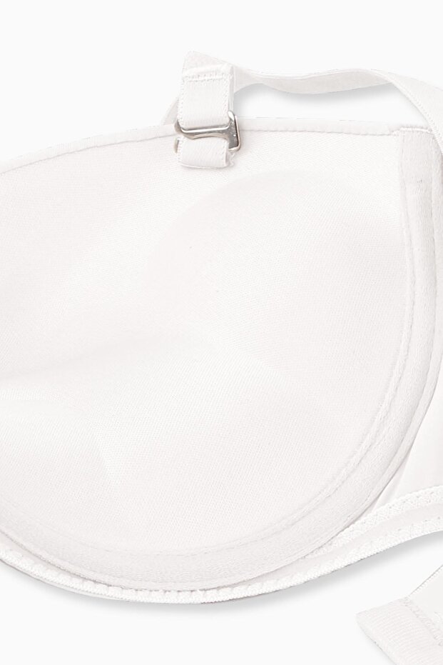 Olympos Micro Bra with Removable Straps - Double Push Up, Extra Padding - Premium Basic - 2498 - Ecru - 2