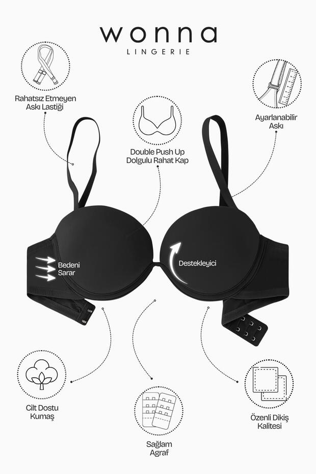 حمالة صدر أوليمبوس قابلة للفصل - دفع مزدوج للأعلى، مبطنة بشكل إضافي، بدون دعم للبطن - بريميوم بيس - 24 - 5