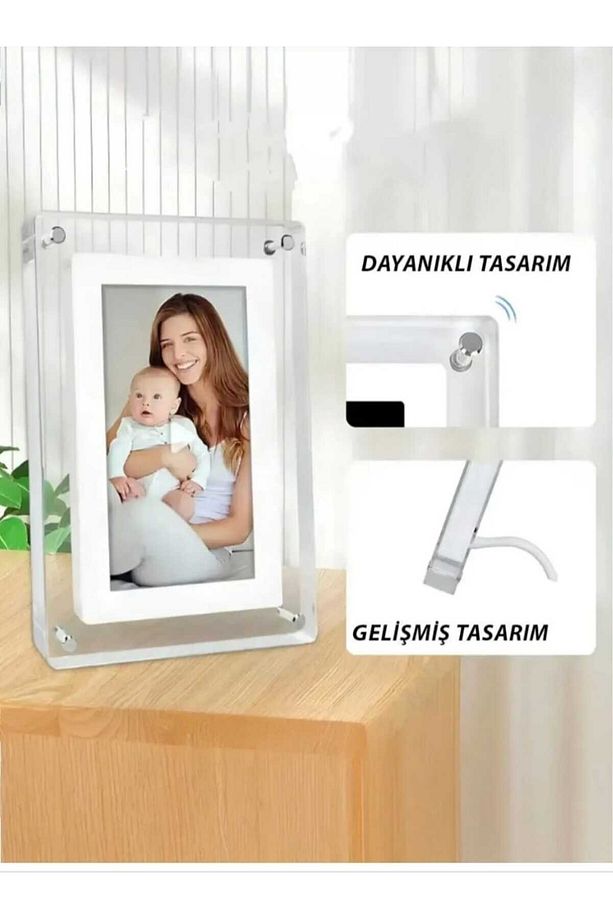 7 Inç Ips Ekran Dijital Fotoğraf Çerçevesi Video Mp3 Oynatma / Dijital Anı Çerçevesi - 6
