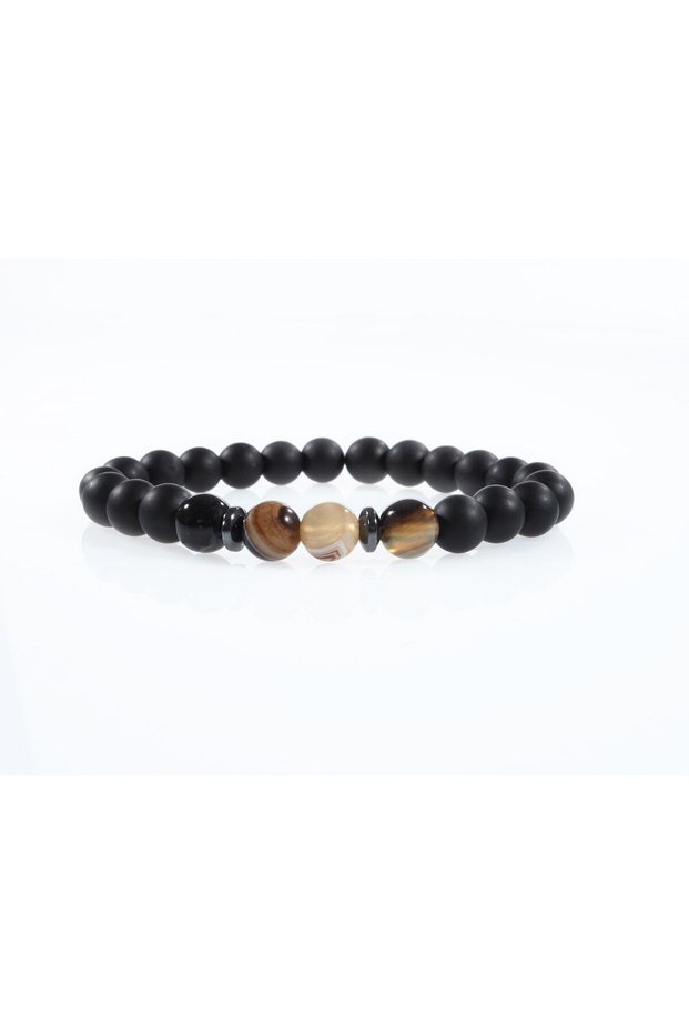 Love, Love and Passion Bracelet Women, Men Gift Bracelet Agate, Onyx Natural Stone Bracelet