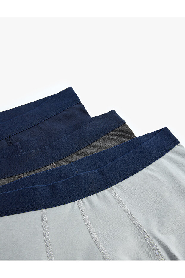 Basic Pamuklu 3'lü Boxer Seti - 5