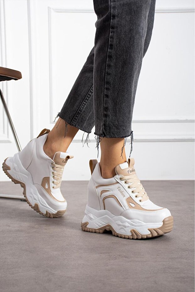 Layla Lace-Up High-Top Sneakers
