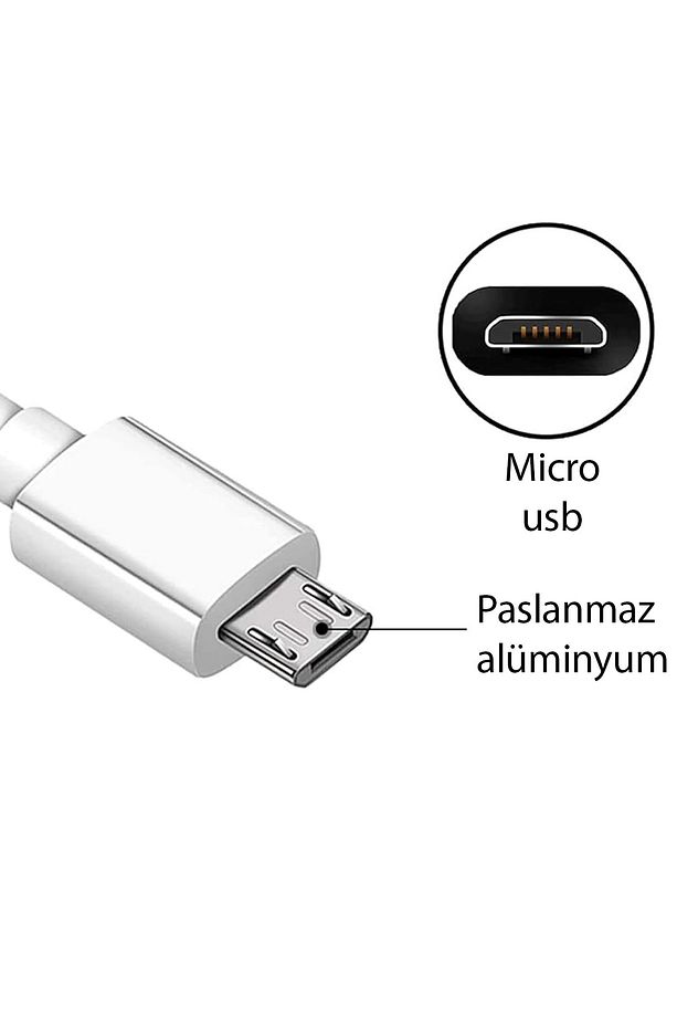 Galaxy J2 J3 J5 J7 A3 A5 A7 Note 2 4 5 S6 S7 Edge Micro Usb Hızlı Şarj Kablosu Şarz Aleti - 7