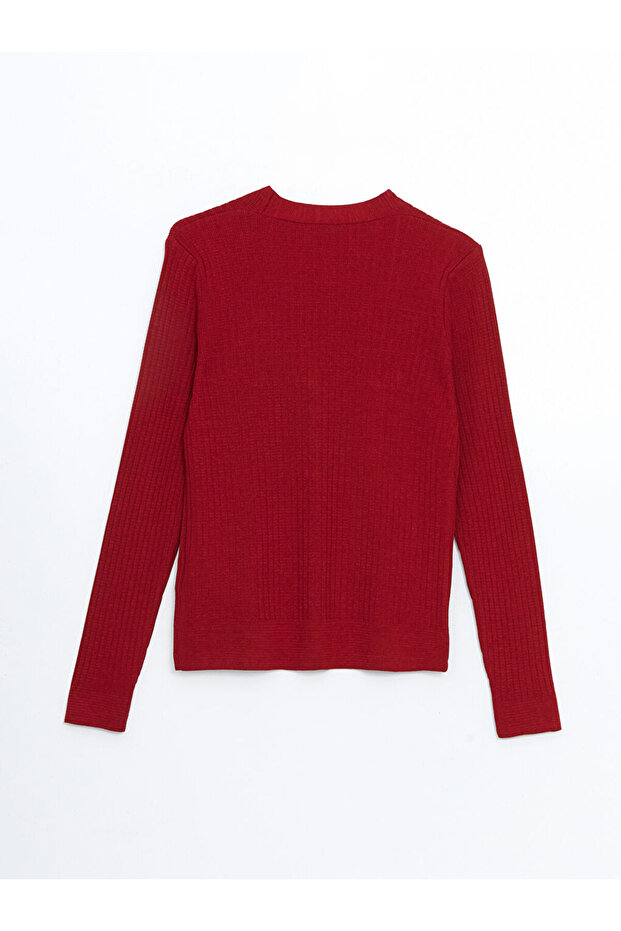 LCW V Yaka Kadın Triko Hırka - 6