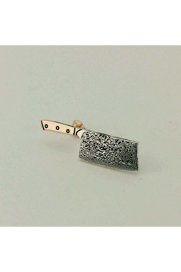 Gümüş Işlemeli Satır Tek Küpe (BG-KP-046) - 2