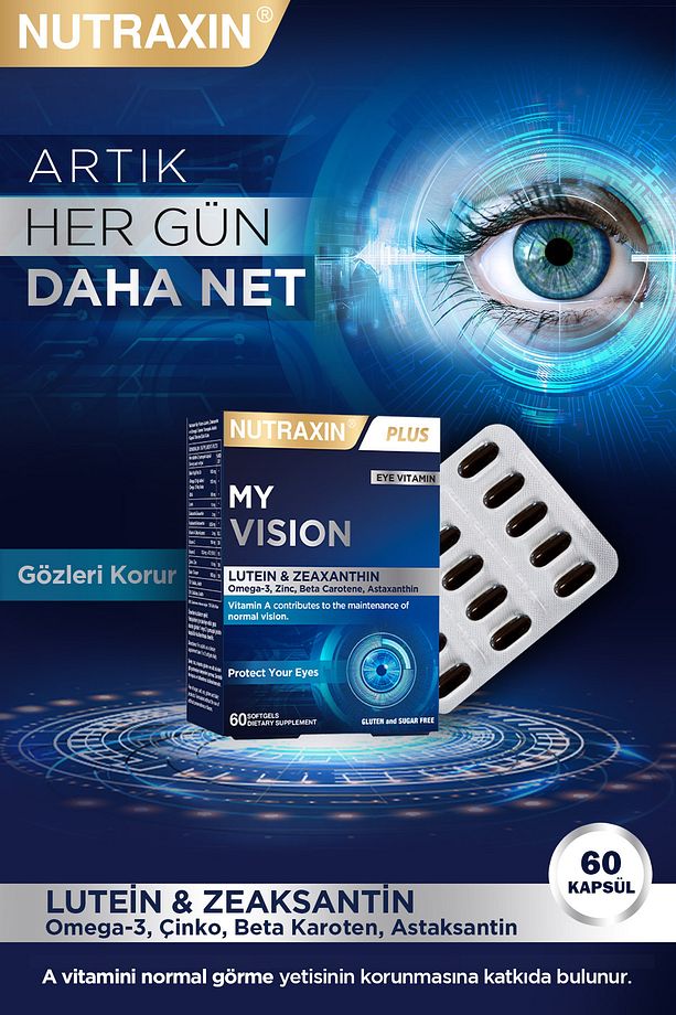 My Vision Eyes Vitamin 60 Soft Jel - Lutein, Zeaxanthin, Omega3, Çinko, Astaksantin, Beta Karoten - 2