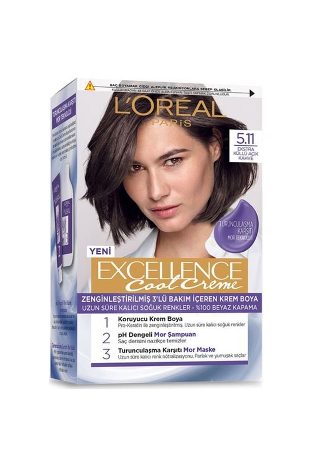 L’oréal Paris Excellence Cool Creme Saç Boyası – 5.11 Ekstra Küllü Açık Kahve - 2
