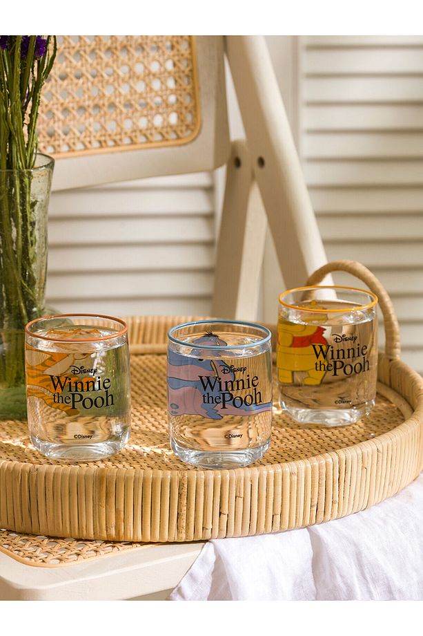 LCWK Winnie The Pooh Baskılı Cam Bardak 3'lü 280 Ml - 2