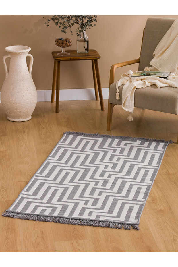 Lcwk Desenli Püsküllü Halı 80x140 Cm - 1