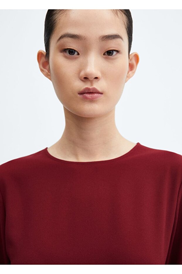 Uzun Kollu Kısa Elbise - 6