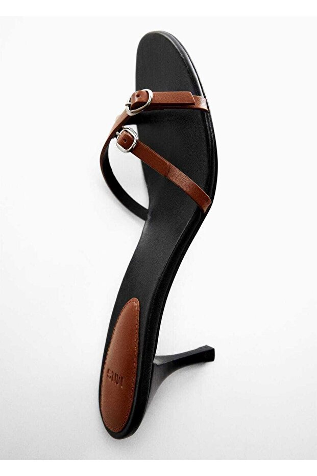 Deri bantlı sandalet - 5