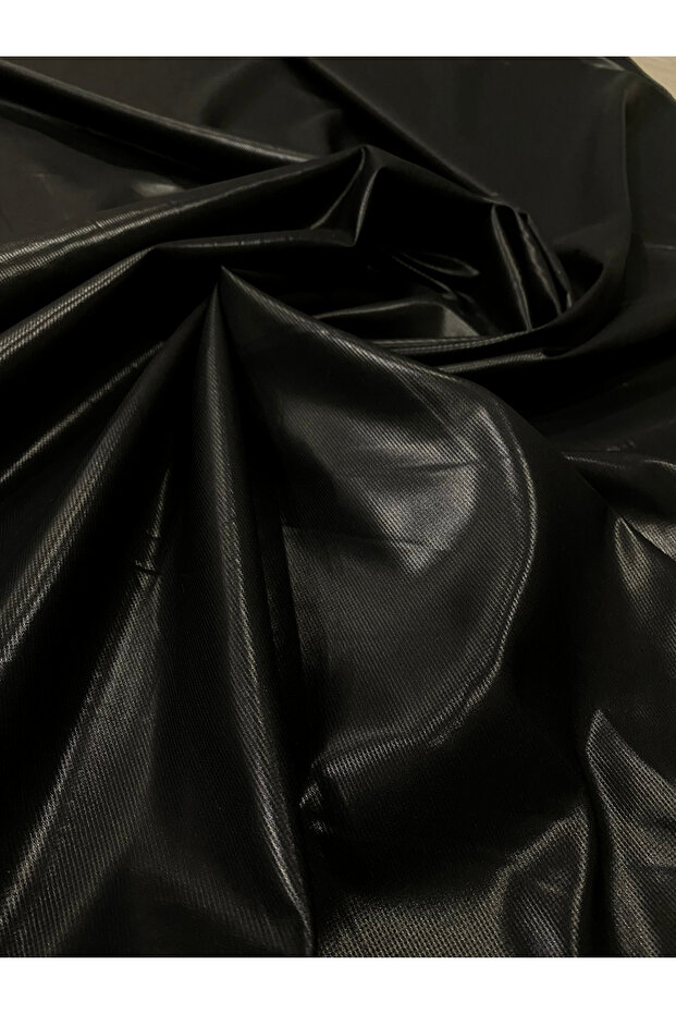 Lakeli Shiny Leather Look Thin Fabric Meter Size 100X150 cm Sizes Dress-Jacket Coat Fabric