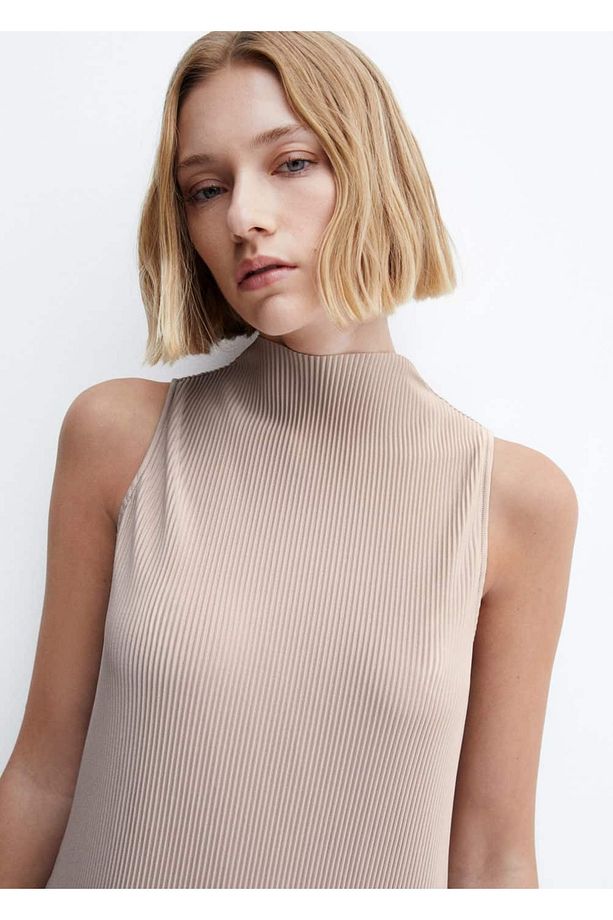 Tailored lastik örgü elbise - 6