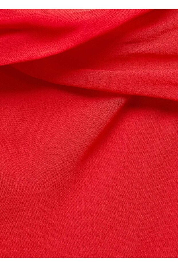 Omzu Açık Midi Elbise - 6