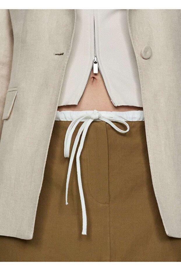 Beli kontrast mini etek - 5